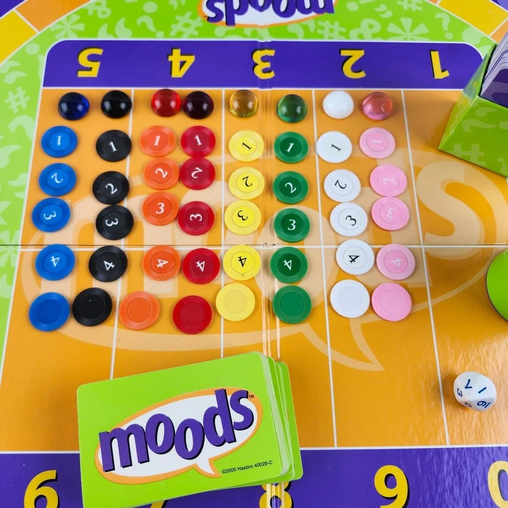 Moods Board Game Adult 2000 Hasbro Party Game 100% Complete